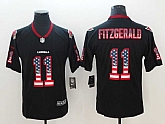 Nike Cardinals 11 Larry Fitzgerald Black USA Flag Fashion Color Rush Limited Jersey,baseball caps,new era cap wholesale,wholesale hats